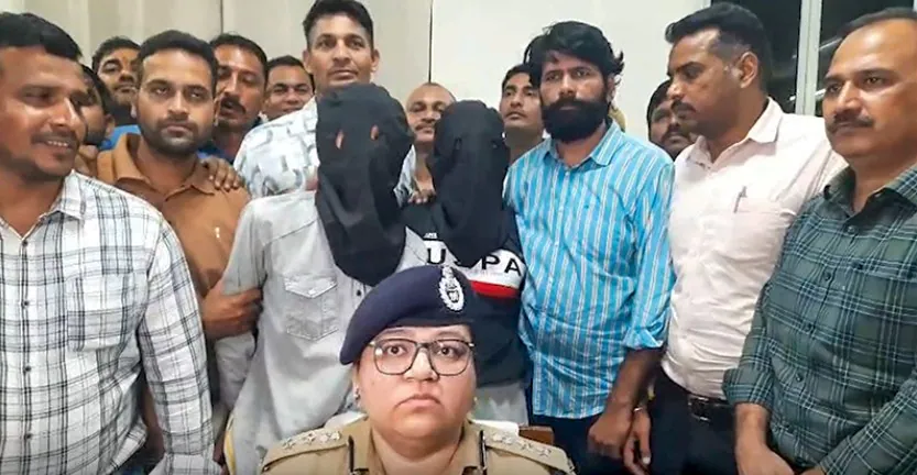 He was making a vlog as actor Tiger Shroff was leaving a football club in Mumbai on Sunday