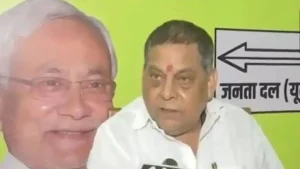 Janata Dal (United) candidate and sitting MLC Neeraj Kumar has been hospitalised
