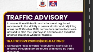 Because of the proposed protest there, delhi Traffic Police have issued an advisory for Central