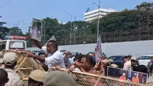 Protests Near Himanta Sarma's Home Over Assam Floods — Slogans, Black Flags