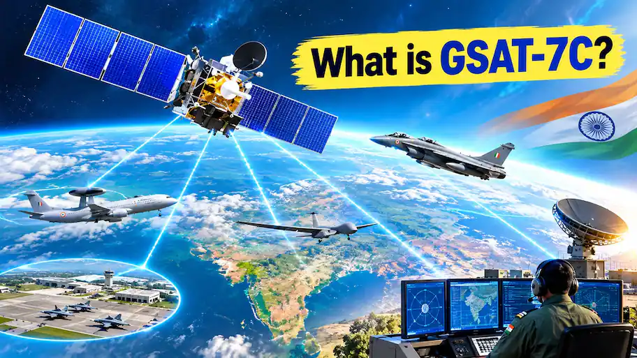 GSAT-7C provides secure, real-time, resilient communication links tailored specifically