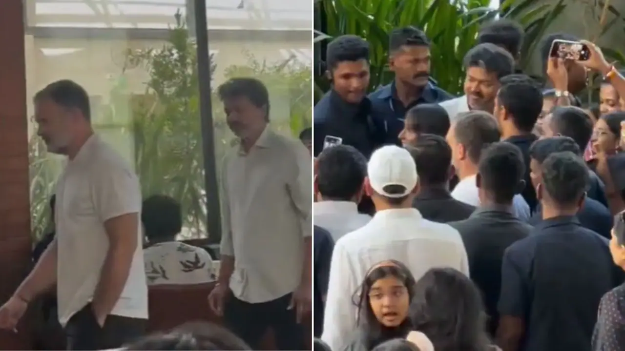 NDTV Photo And then came the cappuccino-and-tiramisu moment — Rahul Gandhi and Vijay