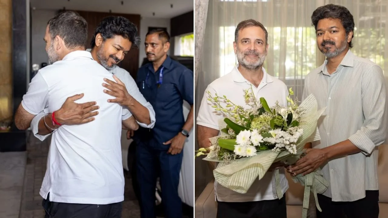 NDTV Photo And then came the cappuccino-and-tiramisu moment — Rahul Gandhi and Vijay