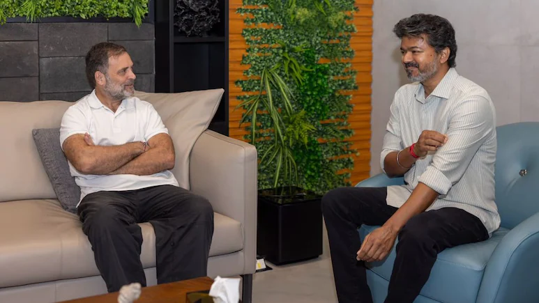 NDTV Photo And then came the cappuccino-and-tiramisu moment — Rahul Gandhi and Vijay