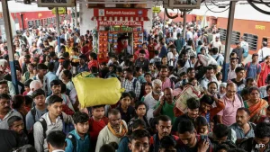 New Delhi railway station was the busiest station in the national capital region in that year
