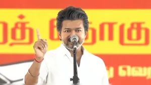 Tamil Nadu Chief Minister and TVK chief Vijay hit back at the opposition DMK today over