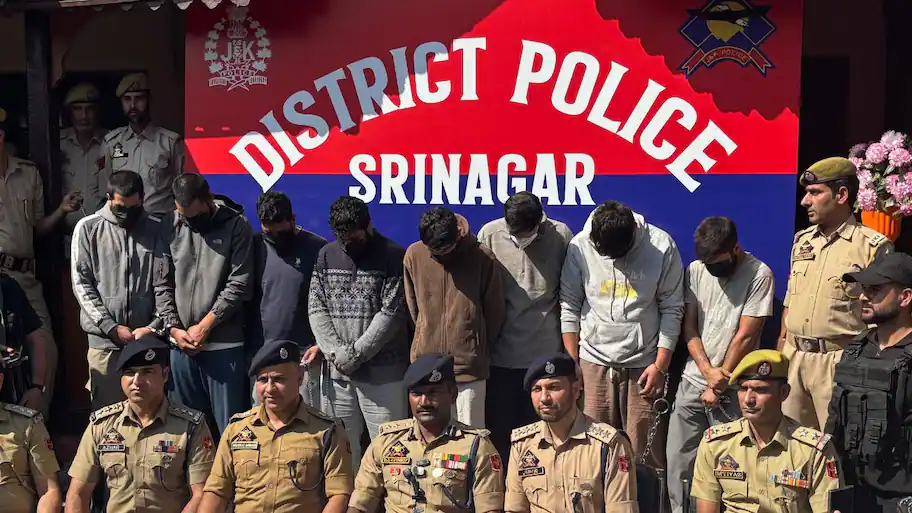 Srinagar Police have busted a large interstate narcotics syndicate allegedly operating