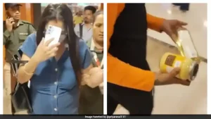 Woman Caught Red-Handed Stealing Ghee And Refined Oil From Noida's DLF Mall