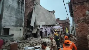 Several people are feared trapped after an explosion at Uttar Pradesh's Varanasi firecracker