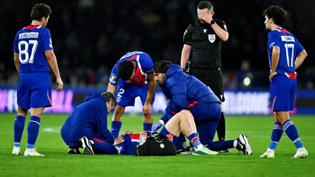 Recovery from ACL surgery typically takes between six and nine months, meaning the 25-year-old