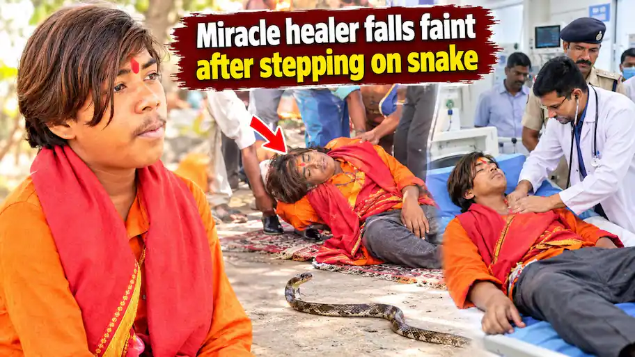 Karan Kushwaha, the miracle healer who gives out 'parchis' from the Ajaypar Dham in Chhatarpur