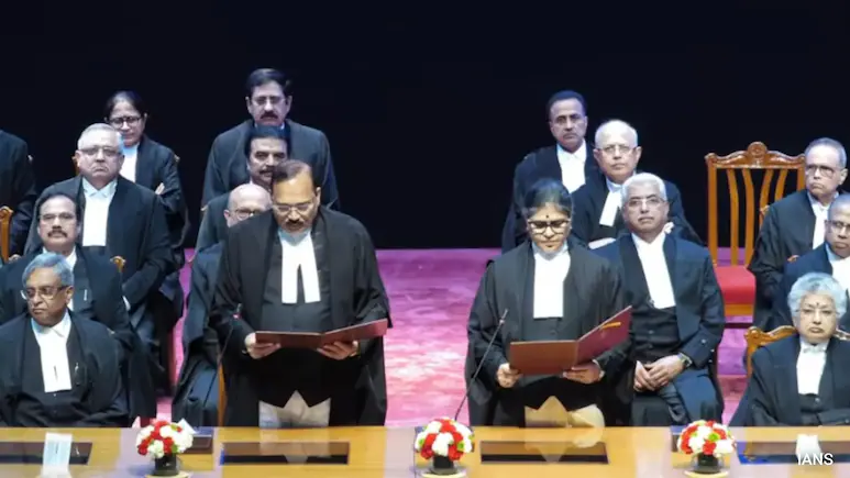 Chief Justice Surya Kant on Tuesday administered oath of office to three new judges elevated