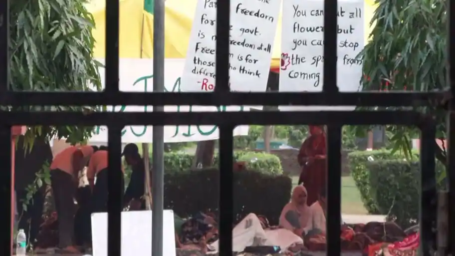 Five students at Jamia Millia Islamia continued their hunger strike for a 13th day on Saturday