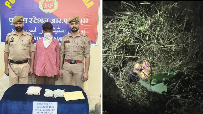 Narco-Terror Module Busted In Jammu, 804 gm Heroin Seized