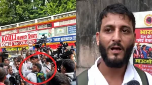 Kashmiri man beaten for pro-Modi slogans at INDIA bloc protest - Video — High drama in Delhi